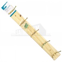 Ashley 5 Hook Hat & Coat Rack Pine