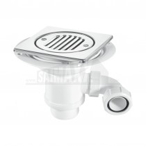 McAlpine Shower Floor Gully c/w Stainless Tile 138mm Height TSG1T6SS-STW2R
