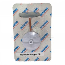 McAlpine Tap Hole Stopper (Stainless Steel) CARD 18