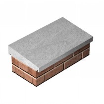 600 x 165mm (6.5" approx) Once Weathered Concrete Coping
