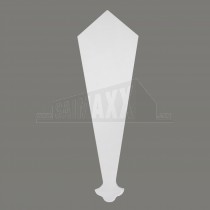 WHITE uPVC Fascia & Soffit Joint Decorative Finial