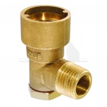 Bayonet Socket for Gas Hose 1/2" Angled