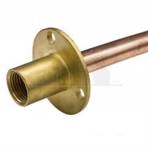 Garden Tap Through The Wall 350mm Long Copper Tube Tail 15mm x1/2"