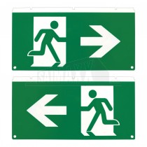Lumilife Emergency LED Fire Exit Legend LEFT/RIGHT ARROW 2pc ( use with 117988 )