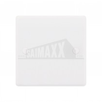 SMOOTH EDGE Blanking Plate 1 gang White Plastic