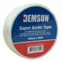 Demsun Drywall Super Scrim Tape Roll White 48mm (2") x 90m