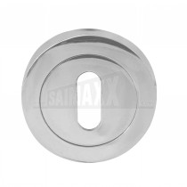 Jedo Standard Mortice Key Escutcheon POLISHED Chrome 1pc