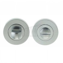 Jedo SATIN CHROME Bathroom Thumb Turn & Release