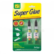 151 Super Glue 2pc (2x 3g Tubes)