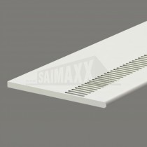 9mm Vented Flat Soffit Board uPVC White