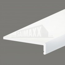 9mm Thick L-Shaped Fascia Board uPVC White
