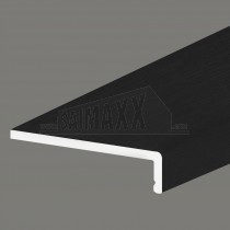 9mm Thick L-Shaped Fascia Board uPVC Woodgrained Black