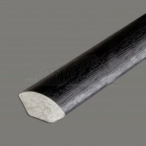 Quadrant Beading 5m uPVC Woodgrained Black