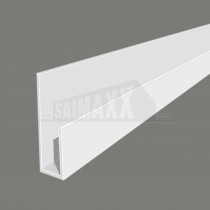 Hollow Soffit J Starter Trim 5m uPVC White