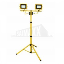 Powermaster 2 x 20w LED Telescopic Tripod Worklight IP65 Rated < 110v >