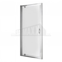 Ella Satin Chrome Finish Clear 5mm Glass Pivot Shower Door