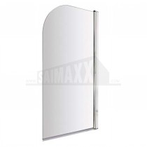 Pacific Straight Bathscreen with Curved Top 1435mm x 790mm