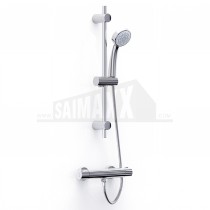 Enzo Single Outlet Thermostatic Bar Shower Mixer with Riser Rail Kit
