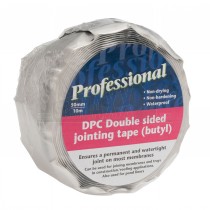 Professional DPC/DPM Double Sided Jointing Tape Roll (Butyl) 50mm x 10m