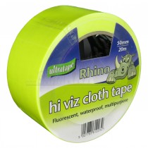 Rhino Hi-VIS Fluorescent Cloth Tape (Gaffer) Roll 50mm x 20m