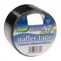 Rhino Gaffer Tape Roll BLACK 50mm x 50m