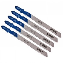 Amtech Aluminium Cutting Jigsaw Blades 5pc AM-T127D Cuts 3-15mm