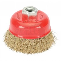 Crimped Wire Cup Brush 125mm for Angle Grinders ( M14 thread )