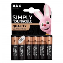 SIMPLY Duracell Batteries 6pc AA