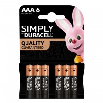 SIMPLY Duracell Batteries 6pc AAA