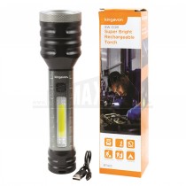 Kingavon 5w COB LED Super Bright Rechargeble Torch