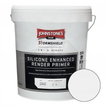 Johnstone's Stormshield Silicone Enhanced Render PRIMER 15L Tub WHITE