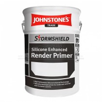 Johnstone's Stormshield Silicone Enhanced Render PRIMER 5L Can WHISPER GREY