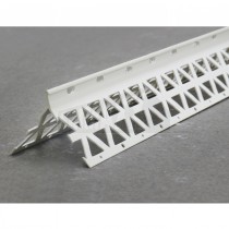 PVC PLASTIC Render 13mm Corner Bead WHITE 3.0m