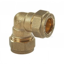 Compression Brass 90 Degree Elbow (Bend) 15mm