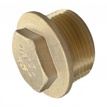 Flanged Brass Blanking Plug Threaded