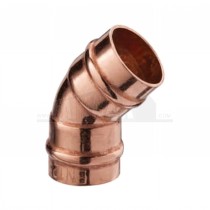 Solder Ring Copper 45 degree Elbow Bend 15mm