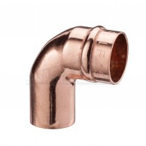 Solder Ring Copper 90 degree Street Elbow Bend (MxF) 15mm