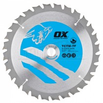 OX TCTW TF THIN KERF Circular Saw Blade 136mm x 10mm x20z Teeth