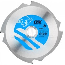 OX PCD Ultimate FIBRE CEMENT Diamond Tipped Circular Saw Blade 216mm x 30mm