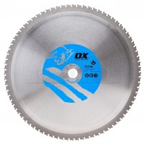 OX TCTM Ferrous Metal Cutting Circular Saw Blade 355mm x 25.4mm x 80z Teeth