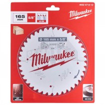 Milwaukee TCT Circular Saw Blade 165mm x 15.87mm Hole (5/8") 40-Teeth FINE Cut
