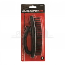 Blackspur 4 Row Plastic Wire Brush with Grip Handle