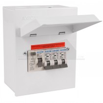 Axiom 5 Way Garage Unit with 63A RCD and 6A, 16A & 32A MCBs MGU63/3CB