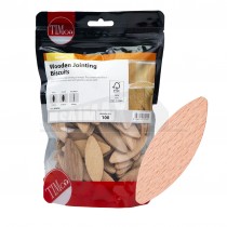 Timco No.0 Wooden Jointing Biscuits (47mm x 15.5mm x 4mm) 100pc Pack