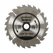 Abracs TCT Circular Saw Blade 165mm x 20mm x24T Teeth