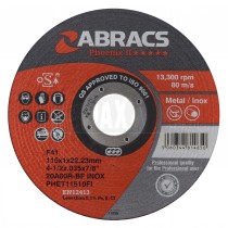 Abracs Phoenix Extra Thin Grinder Cutting Disc 115mm x 1.0mm x 22mm