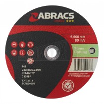 Abracs ProFlex < RED > Grinder Cutting Disc 230mm x 3.0mm x 22mm