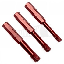 Abracs DRY DIAMOND Tile Drill Bit EXPERT 6.0mm (RED COLOUR BIT)