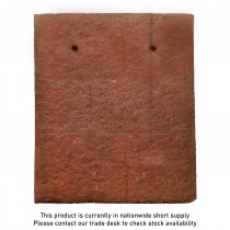 Marley Plain Eaves Half Concrete Roof Tile 8x6.5" Old English Red (Smooth)