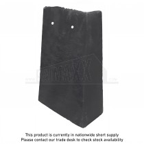 Marley Plain Concrete Roof Tile 90deg Angle LEFT Hand Smooth Grey